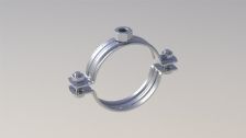 HEAVY DUTY PIPE CLAMP WITH NUT WITHOUT RUBBER