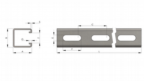 G PERFORATED CHANNEL TECHNIC